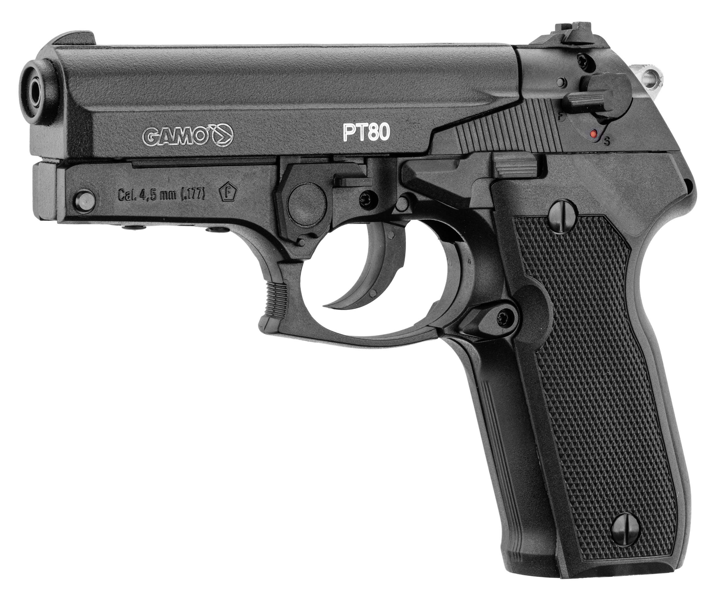 Pistolet GAMO PT80 4 5 Mm 3 98 Joules CO2 Simac pistolet-gamo-pt80-4-5-mm-3-98-joules-co2-simac